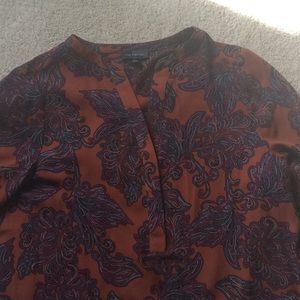 Mandarin collared blouse